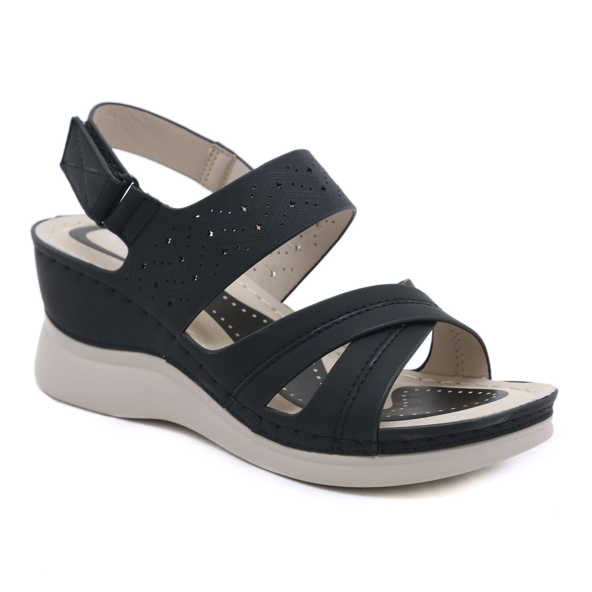 JS6331-3 Spring and Summer Fashion Casual Wedge Beach Outdoor Slippers Women's Shoes