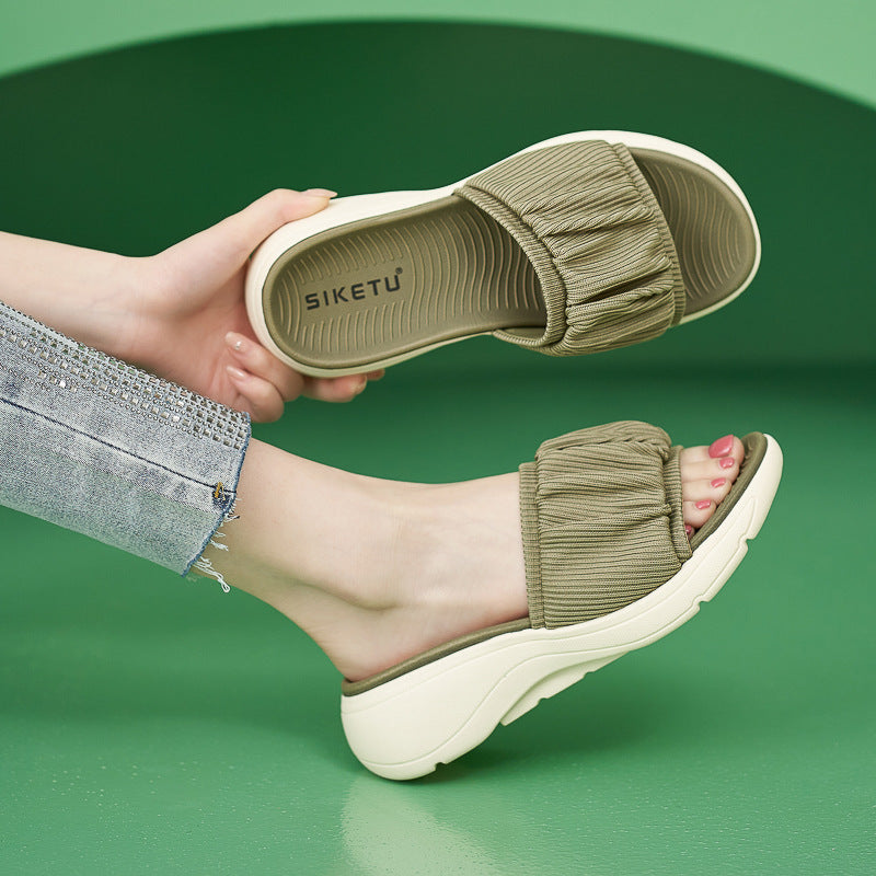 398-3 Thick Sole Lightweight Anti slip Comfortable Casual Slippers | Sports sandals
