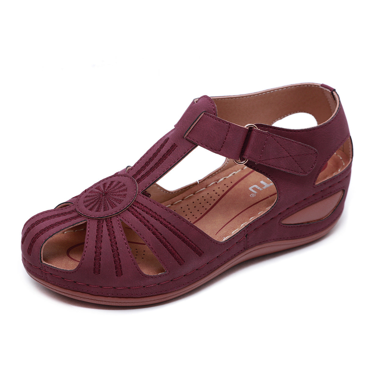 Retro Sandals for Women Stitching Casual Wedge Comfortable Sandals