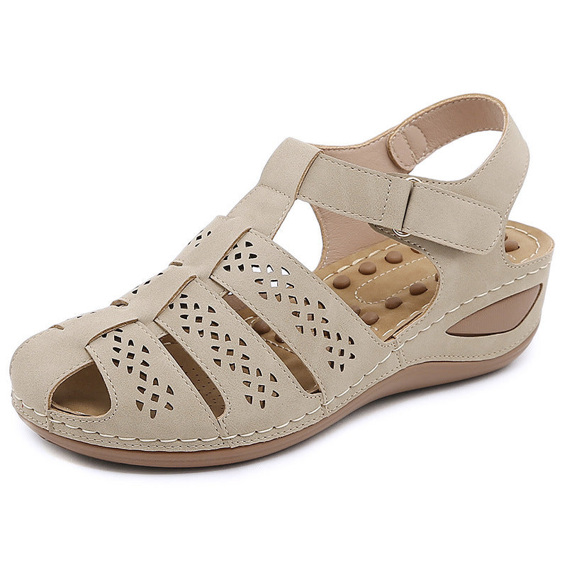 C801-3 Sandals Women's Car Line Mother Shoes Large Size Sandals Wedge Slippers