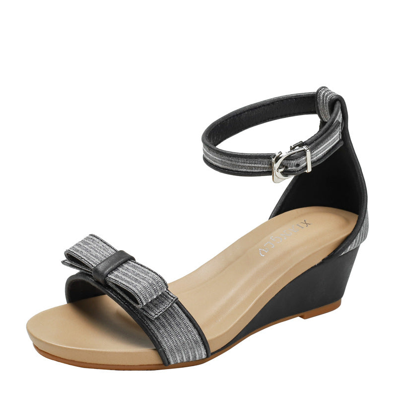 Wedge Sandals Women's Shoes Women's Strap Shoes Elegant Fashion Roman Shoes