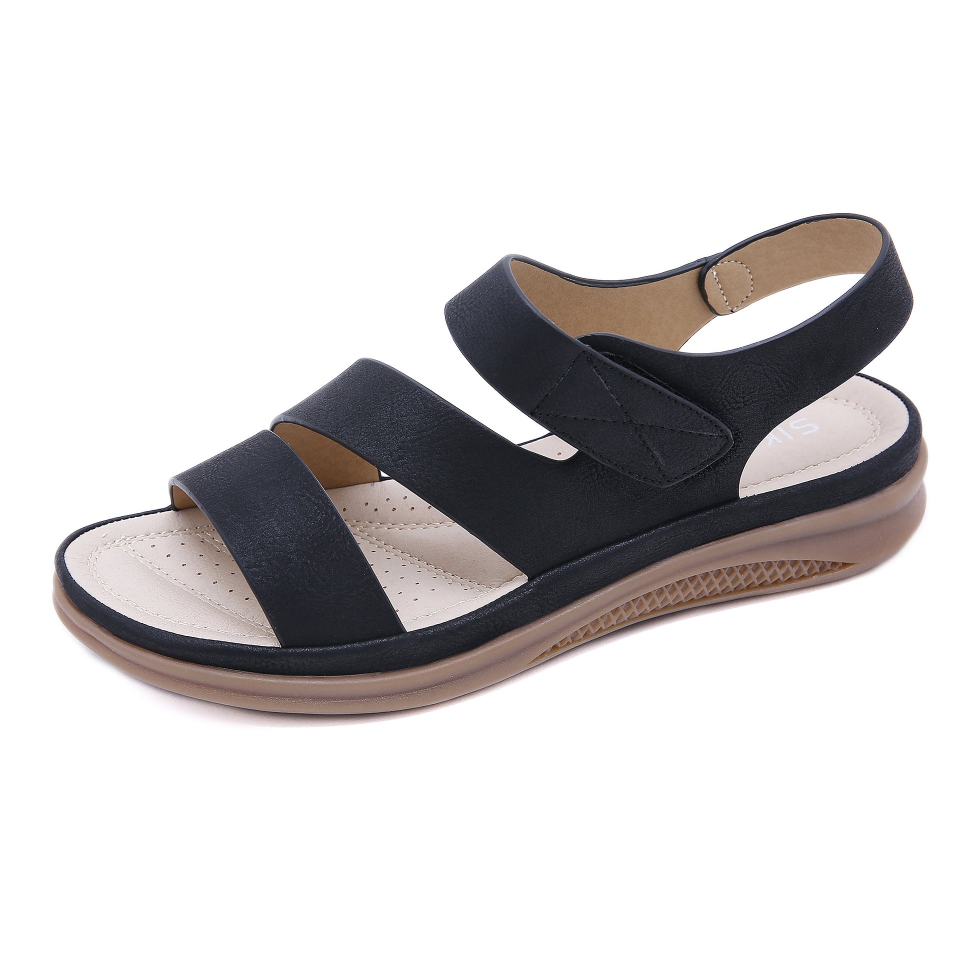 Women's Casual Lightweight Large Size Retro Wedge Comfortable Sandals