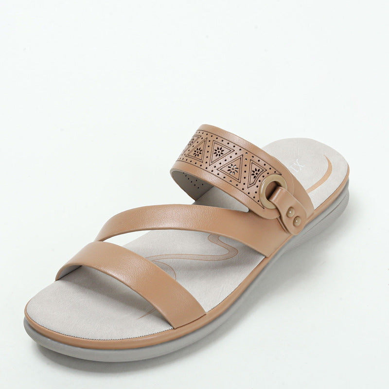 Slippers Women's Wedge Fashion Travel Casual Platform Sandals Women's Outer Wear