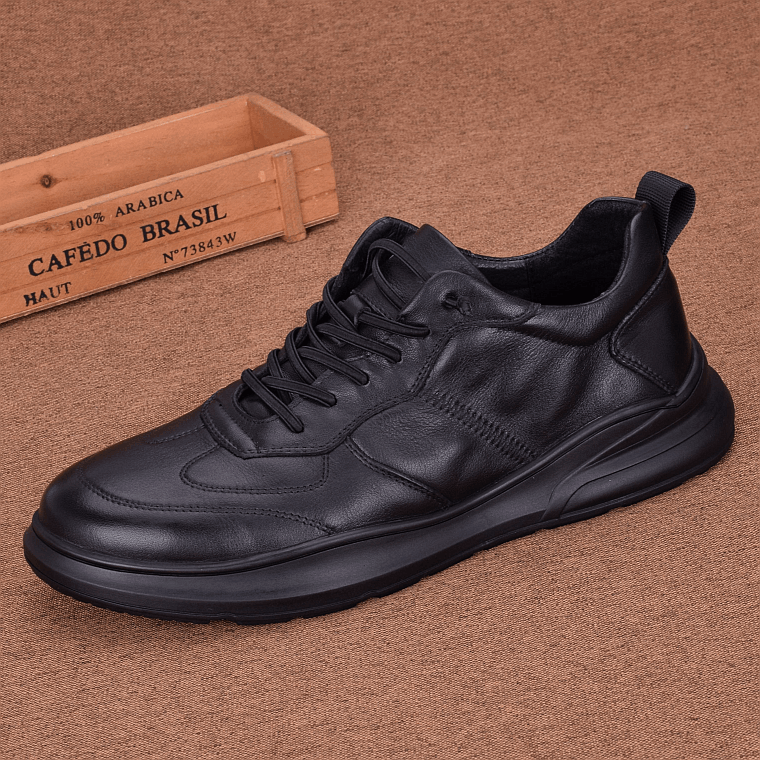 Men's shoes spring and autumn new versatile men's sports shoes casual trend leather shoes men's leather