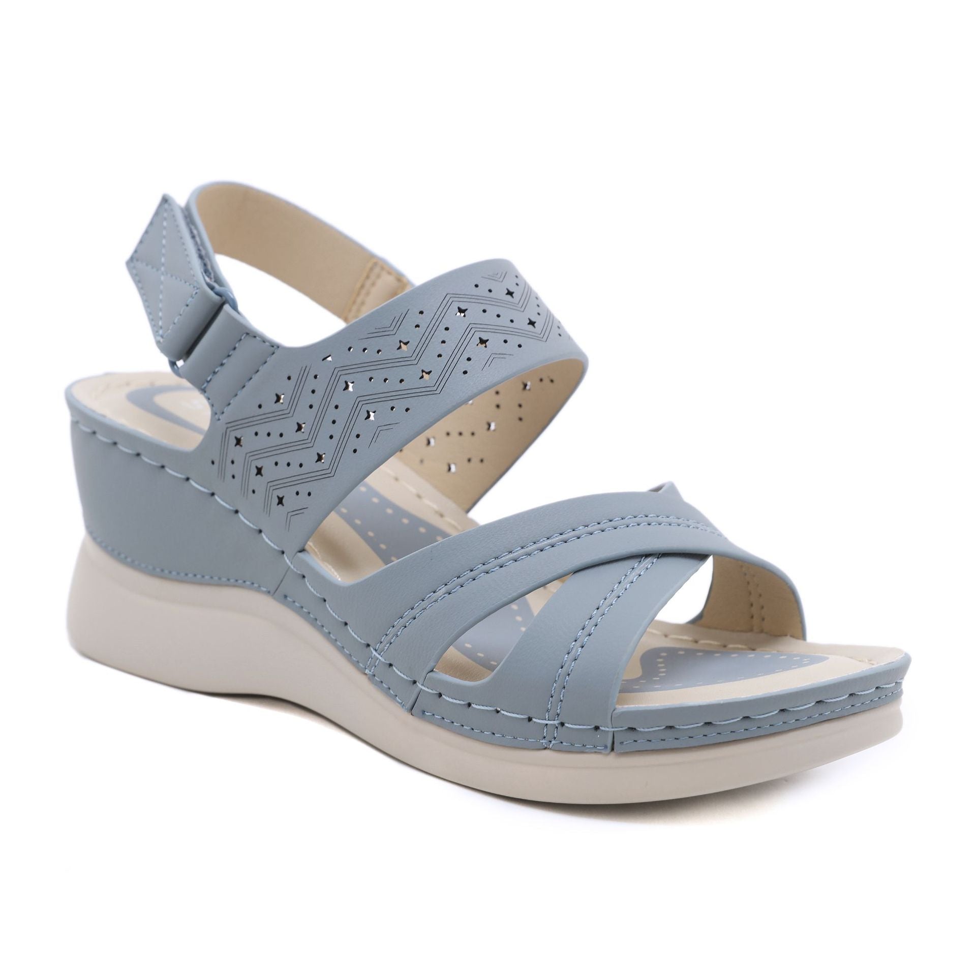 JS6331-3 Spring and Summer Fashion Casual Wedge Beach Outdoor Slippers Women's Shoes