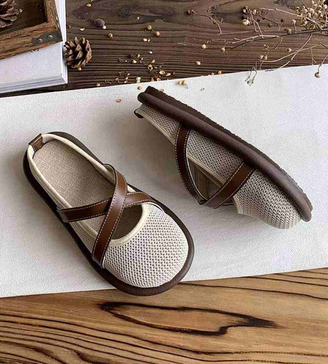 Summer Birkensock Hollow Breathable Linen Slip-on Sandals