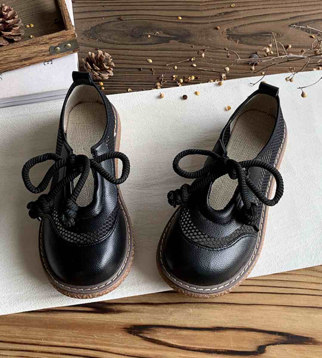 Autumn Casual Sneakers Leather Stylish Trendy Footwear