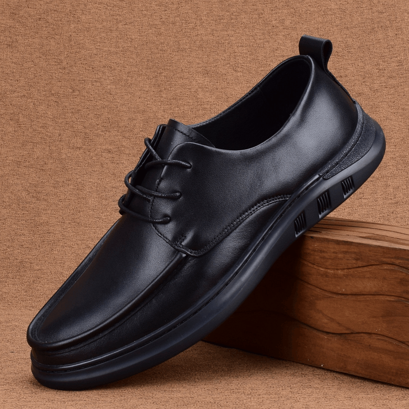 Spring and Autumn new first-layer cowhide men's shoes business dress men's leather shoes British soft leather soft sole leather single shoes