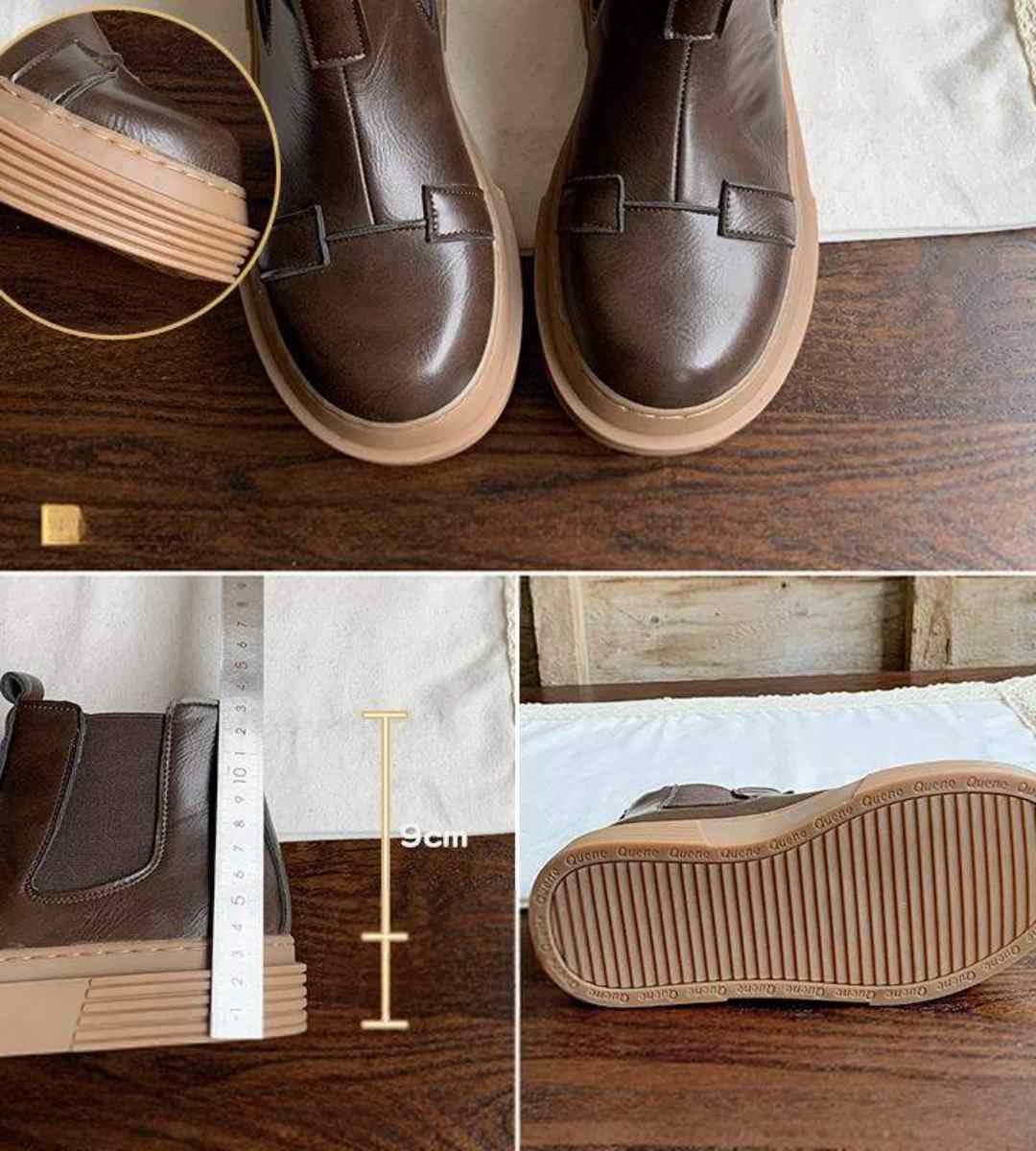 Winter Chelsea Boots Thick Sole Cotton Retro Style Martin Boots