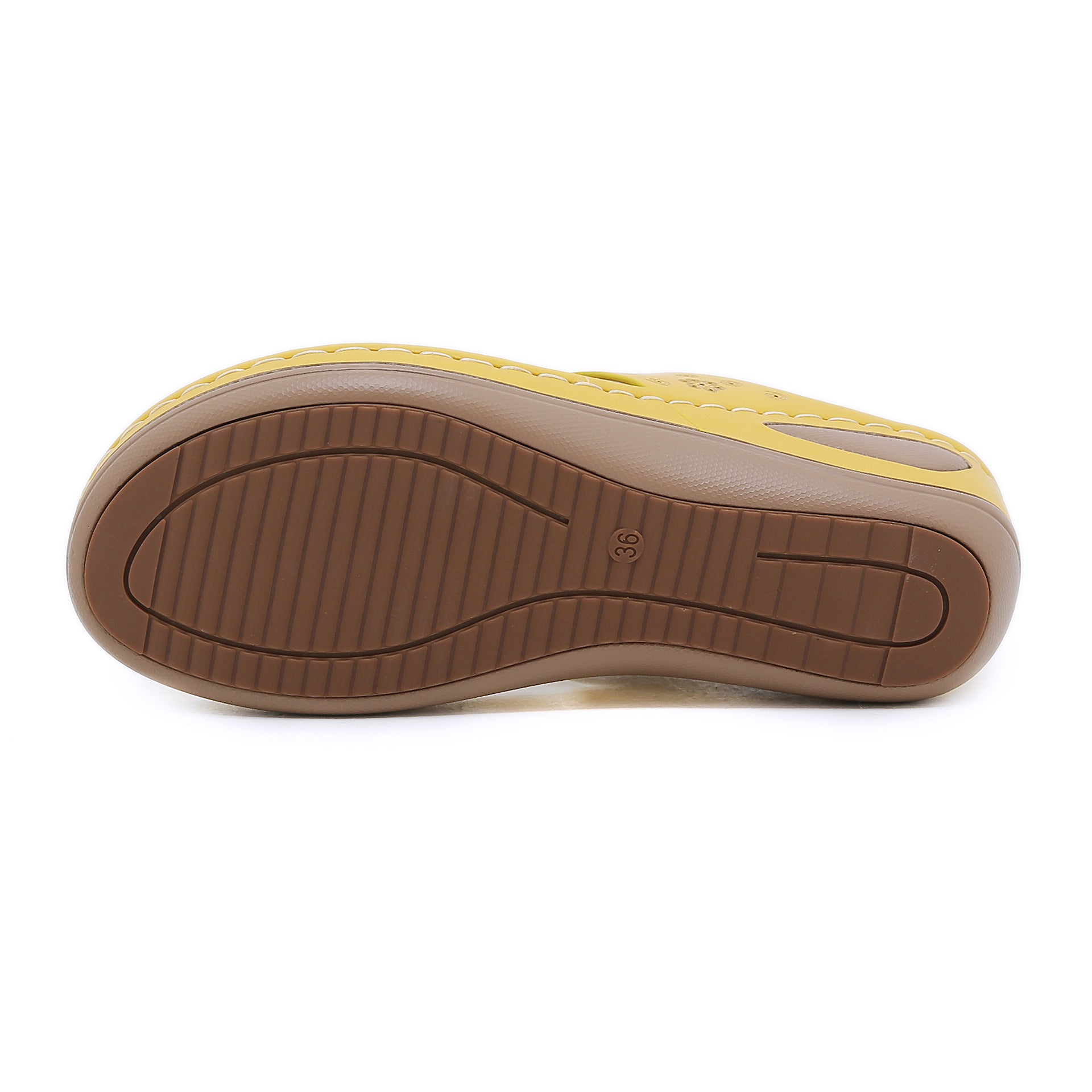 Non-Slip Bottom Women's Shoes Stitching Wedge Ethnic Flower plus Size Slippers Women