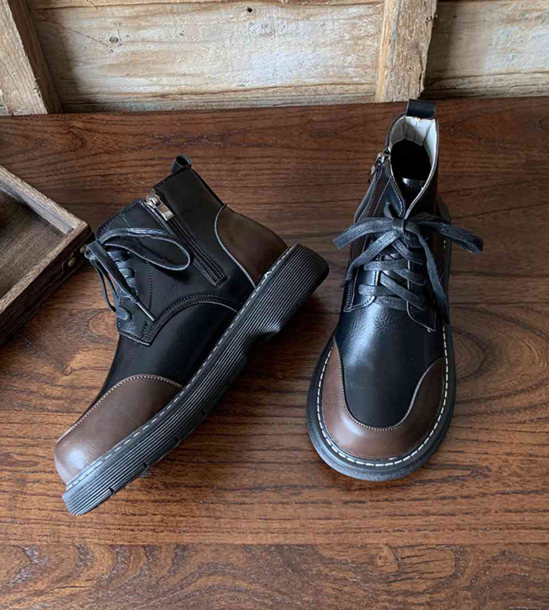 Winter Boots Leather Casual Outdoor Footwear