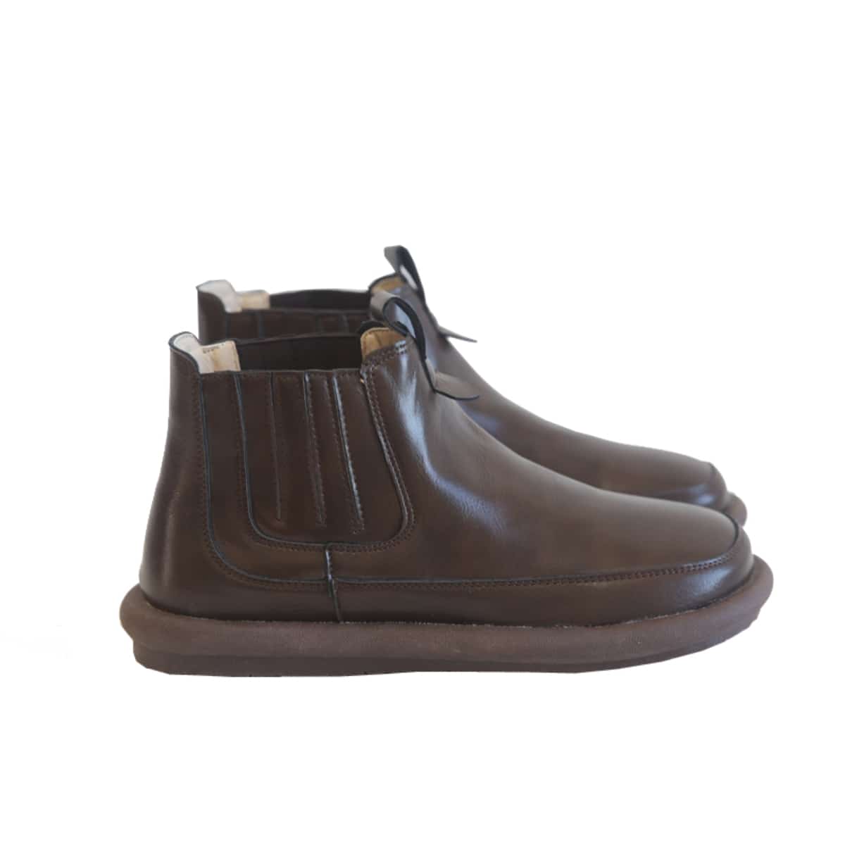 Round Head Flat Bottom Big Head Short Boots Comfortable Low Heel  Boots Women
