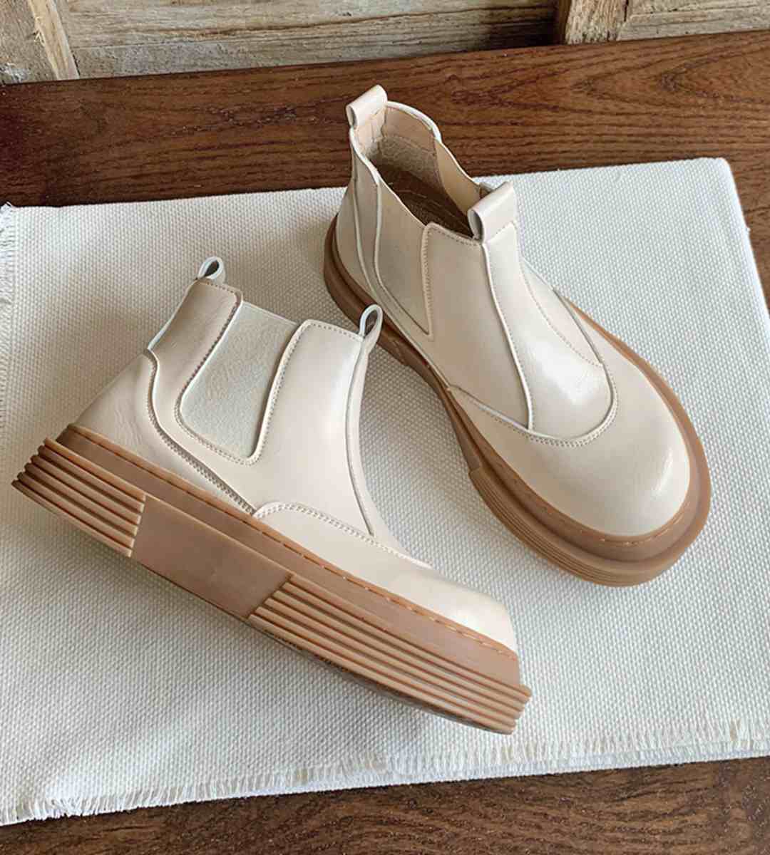 Fall Casual Sneakers Leather Trendy Sports Footwear