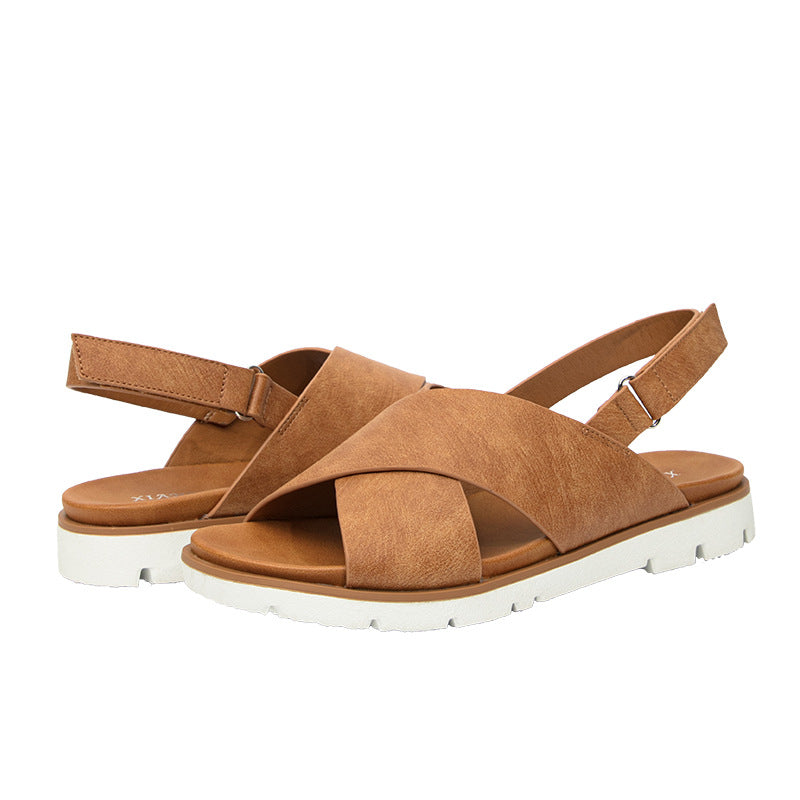 Women's Flat Sandals for Pregnant Women Casual Beach Shoes