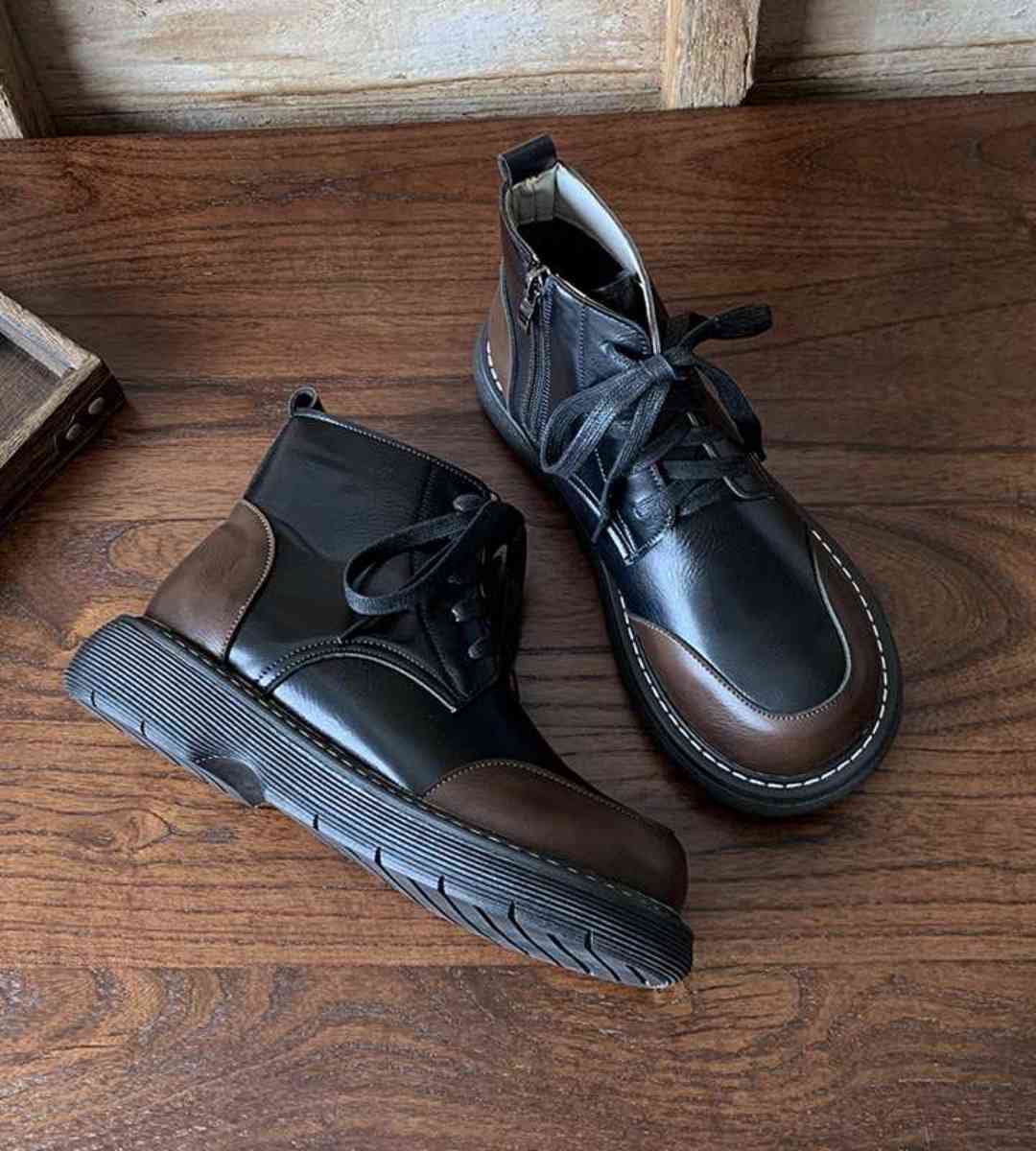 Winter Short Boots Faux Fur Retro Style Martin Boots