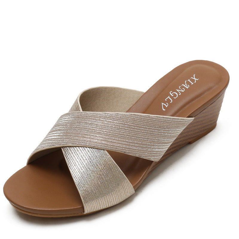 Wedge Roman Sandals Women Bohemian Ethnic Open Toe Holiday Women's Travel Shoes