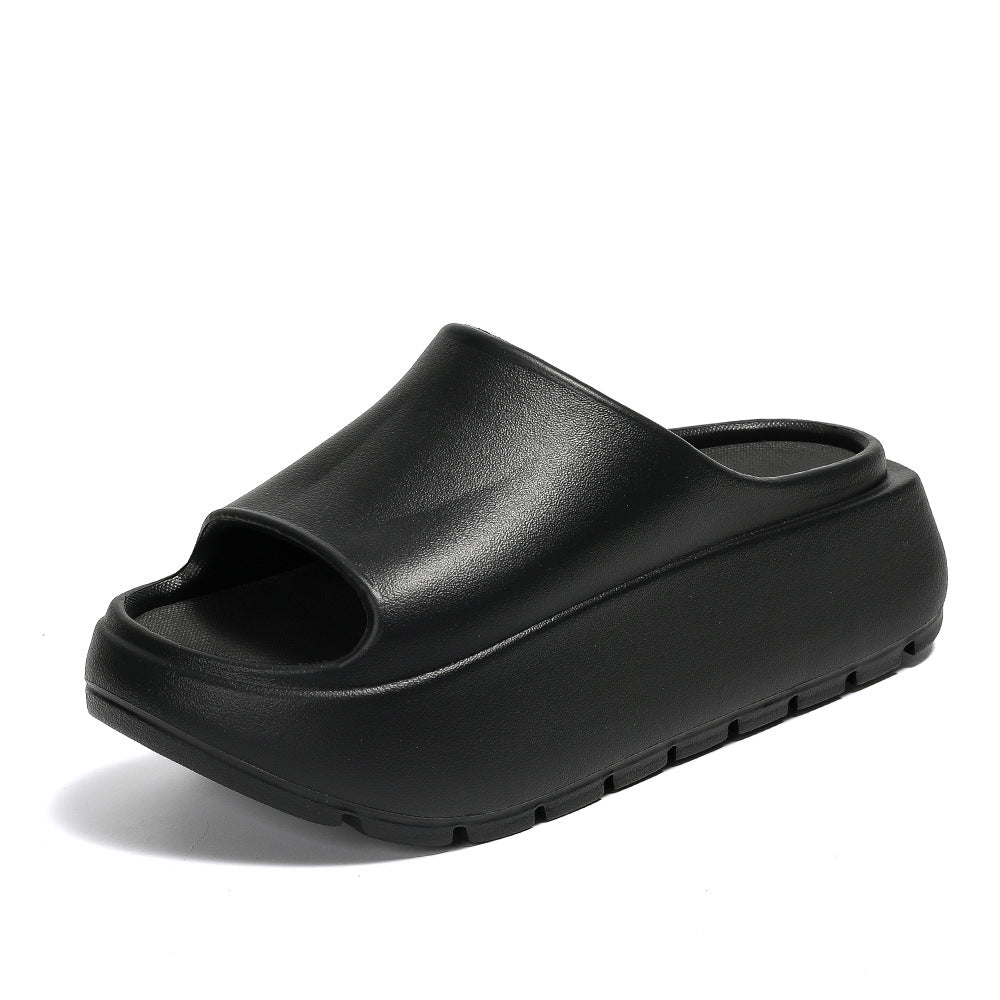 Platform Slippers Women's Extra Home Wear Simple Home Lazy Slippers Women
