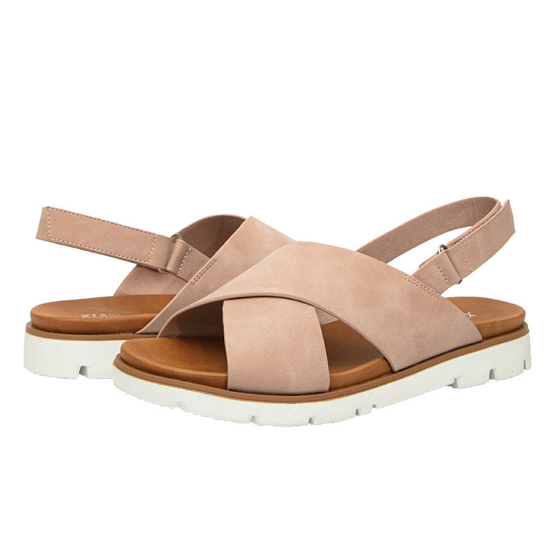 Women's Flat Sandals for Pregnant Women Casual Beach Shoes