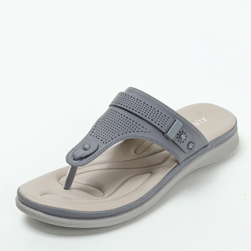 Women's Flip-Flops Fashionable Summer Thick Bottom Wedge Sandals