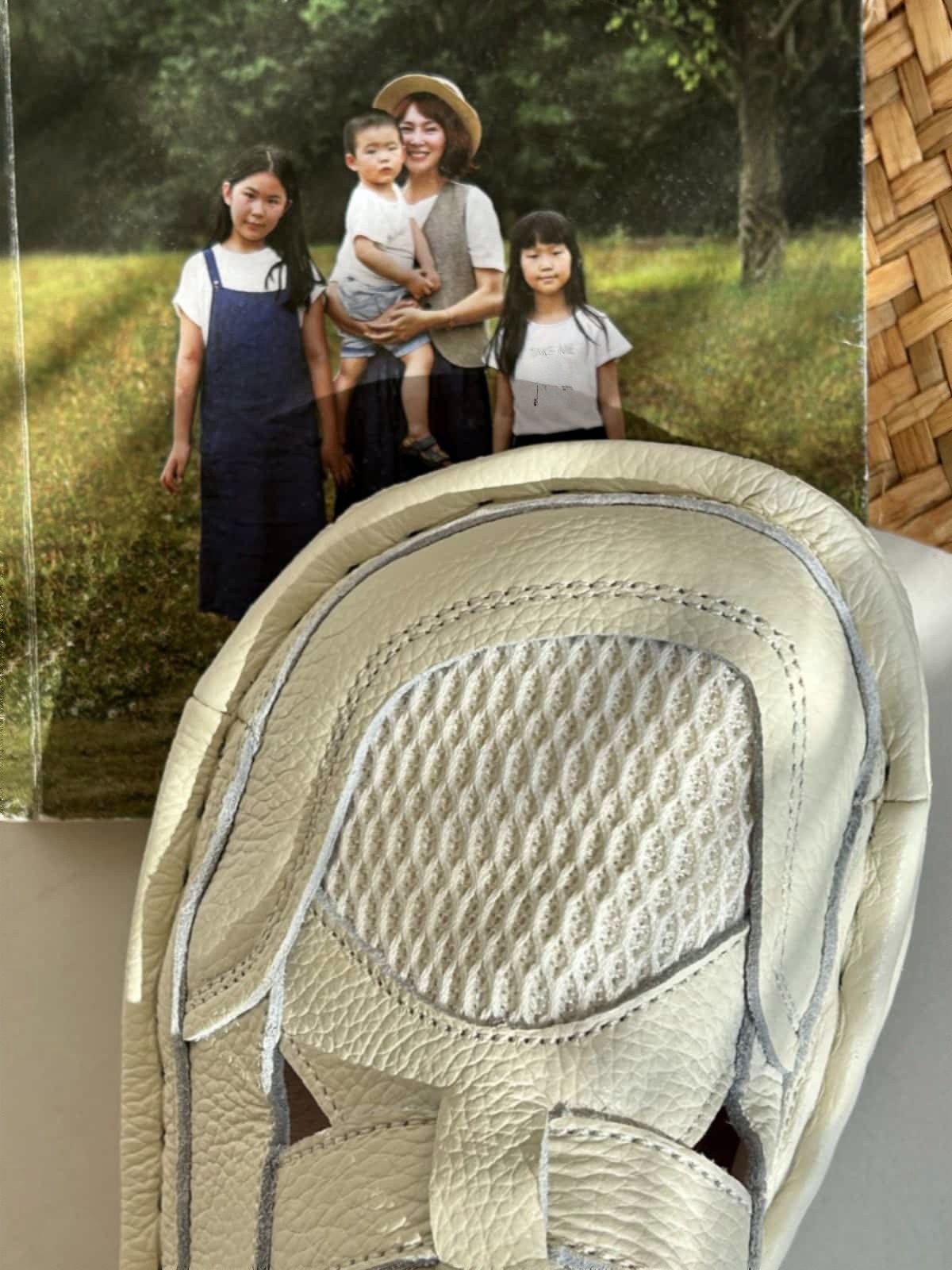 Handmade cowhide little white shoes women's platform muffin shoes summer breathable mesh shoes college wind big head shoes sports shoes