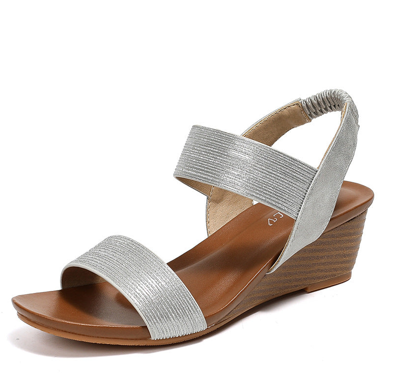 Women's Platform Fashion Sandals Wedge Mother with Skirt Fashion Roman Shoes for Women