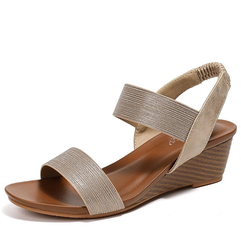 Women's Platform Fashion Sandals Wedge Mother with Skirt Fashion Roman Shoes for Women