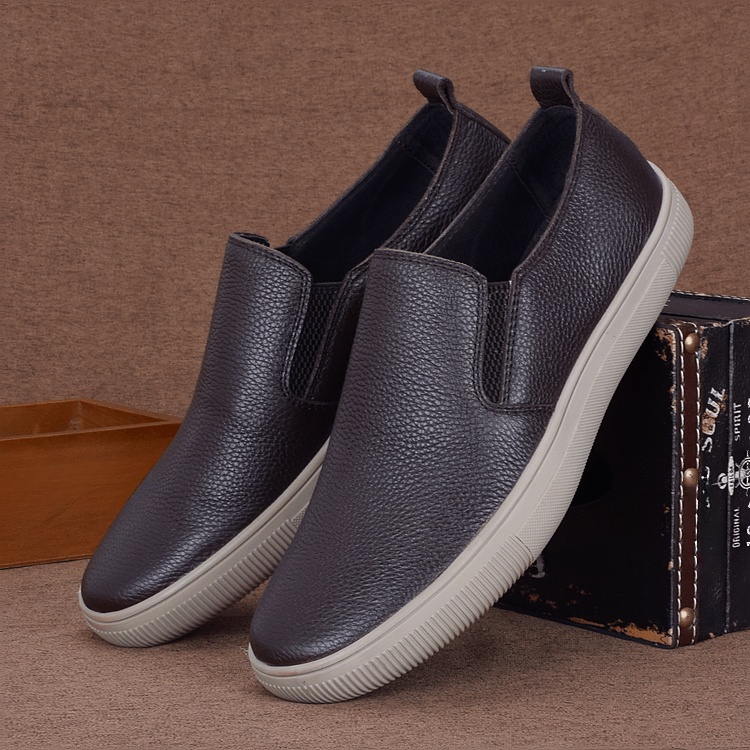 Men's shoes European and American leather shoes men's genuine leather board shoes first layer cowhide soft sole breathable outdoor casual shoes