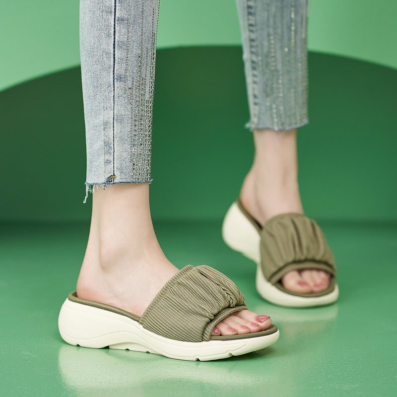 398-3 Thick Sole Lightweight Anti slip Comfortable Casual Slippers | Sports sandals