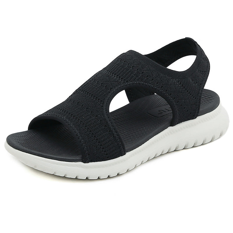 Summer New Sandals Women's Lightweight Sports Slope Heel Comfortable Large Size | Sports sandals