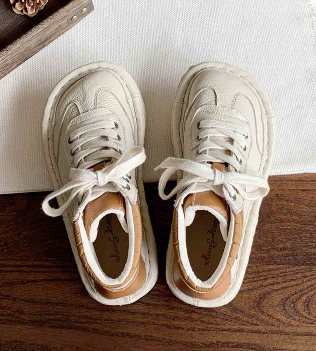 autumn sneakers leather casual athletic shoes for men and women