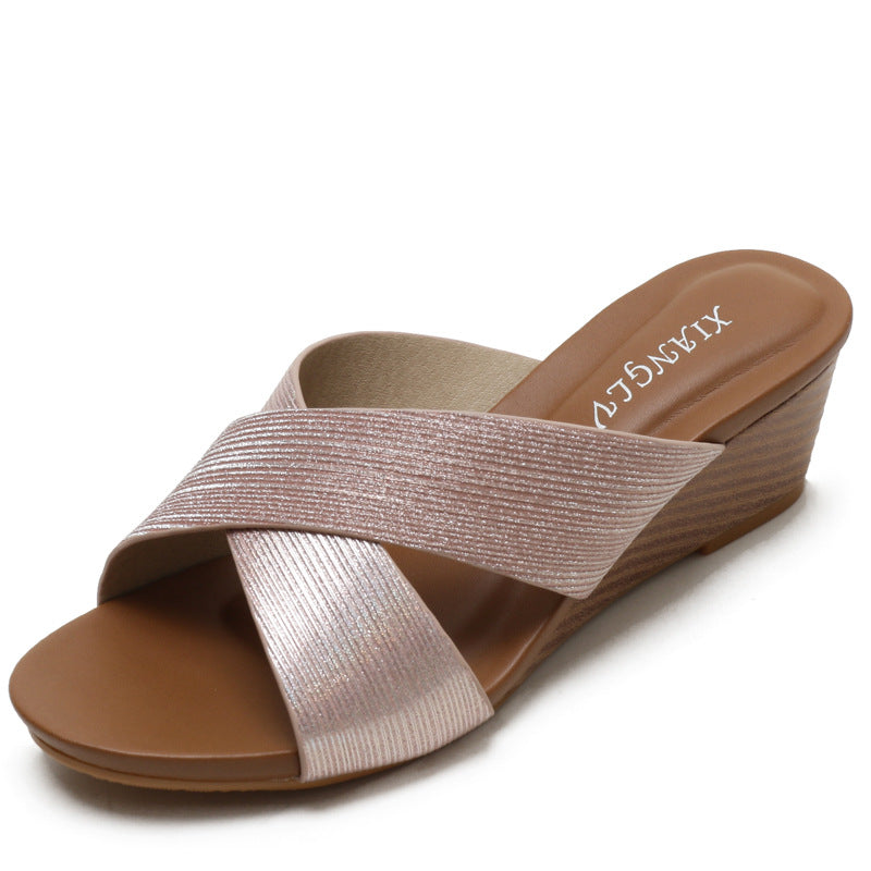 Wedge Roman Sandals Women Bohemian Ethnic Open Toe Holiday Women's Travel Shoes