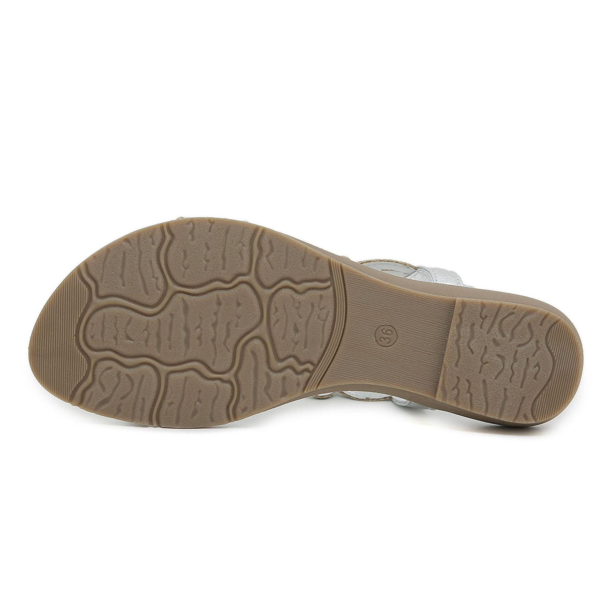 BY2006-6 Rhinestone Sandals Women's Comfortable Versatile Shoes | Flat Sandals