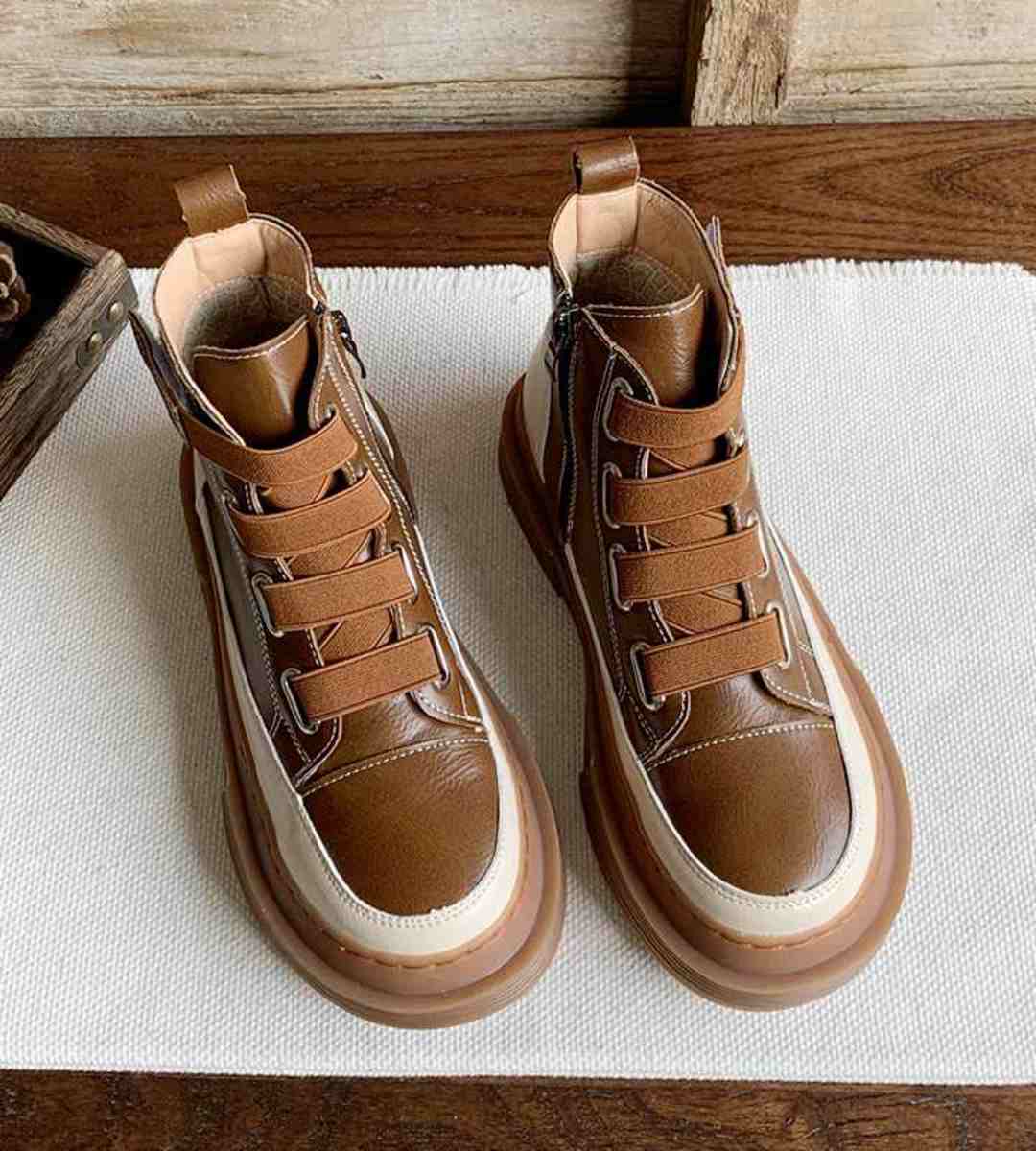 Autumn Winter Thick Sole Plush Martin Boots Women's Casual