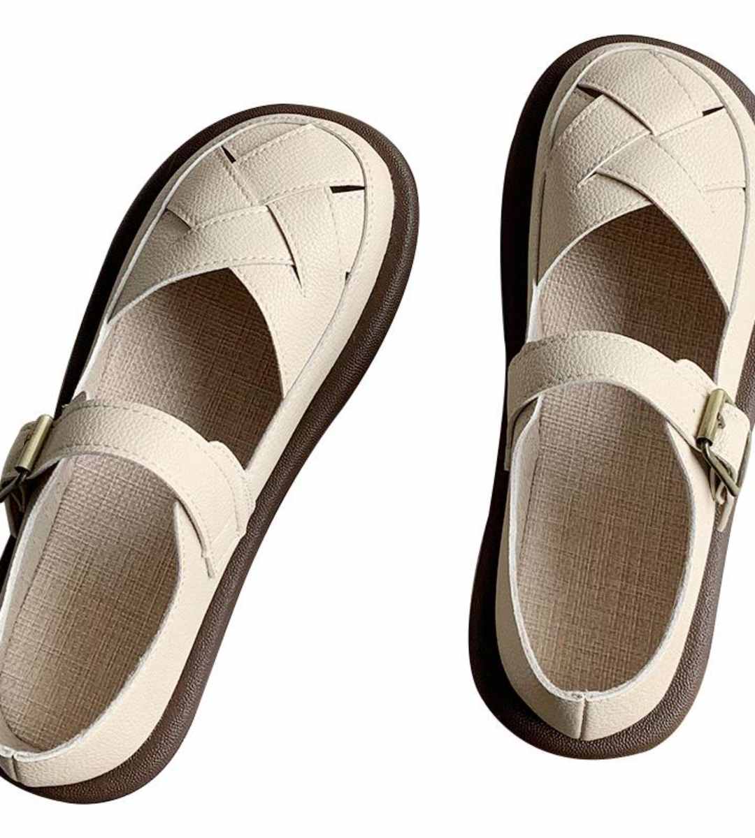 Summer Mary Jane Shoes Cotton Linen College Style Woven Sandals