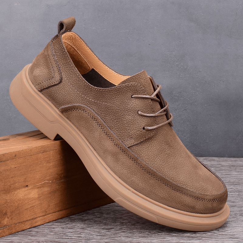 Single layer first layer cowhide men's casual leather shoes genuine leather