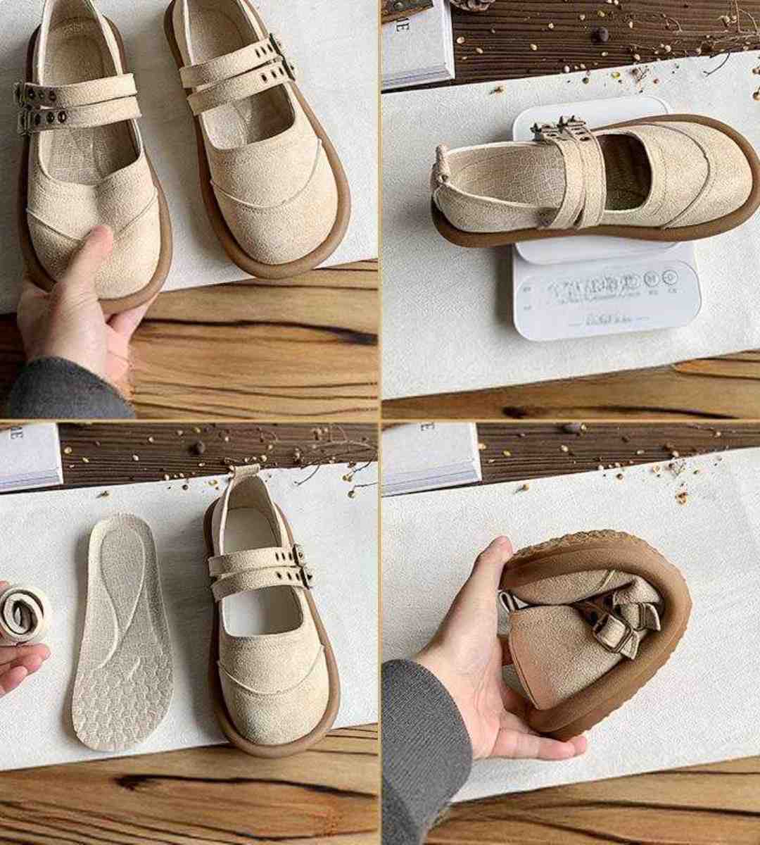 Spring Mary Jane Shoes Velvet Lolita Casual Flats