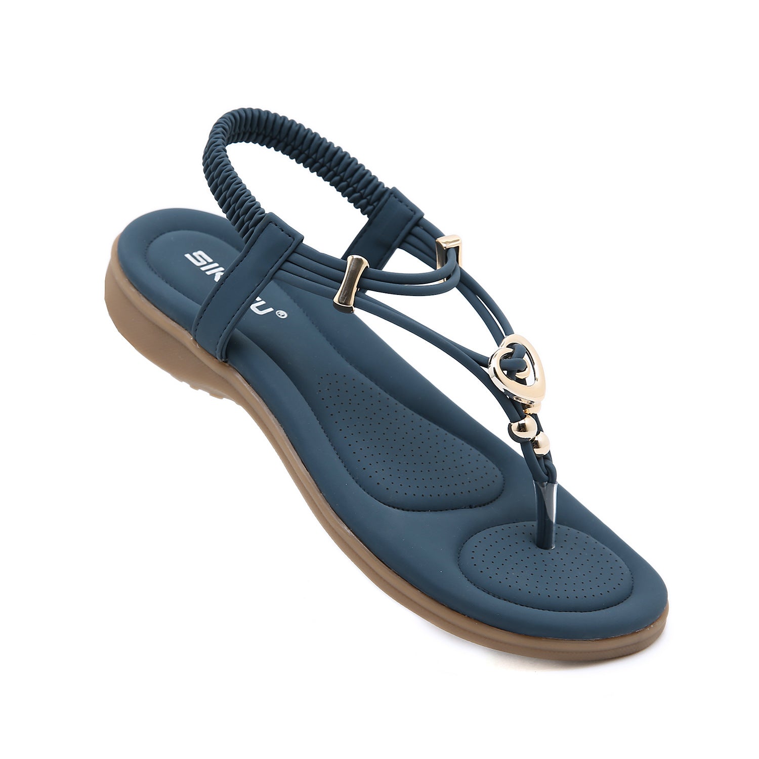 Sandals Bohemian Comfortable round Toe Women's Shoes Seaside Vacation Large Size Shoes | Flat Sandals