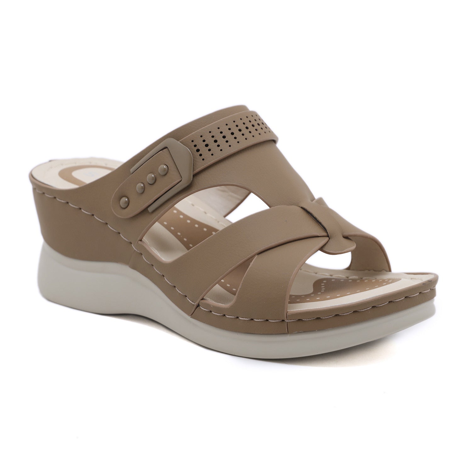 JS6331-2 Spring/Summer Comfort and Casual Wedge Beach Outdoor Slippers Women's Shoes