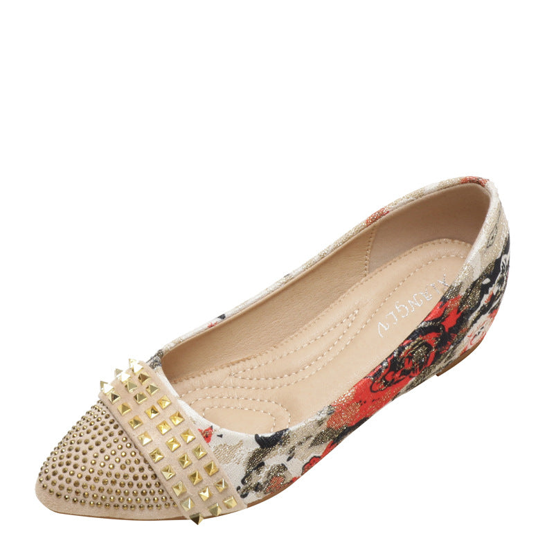 Inner Height Increase Pumps Women's Spring Shallow Mouth Non-Slip Mother Wedge Gommino