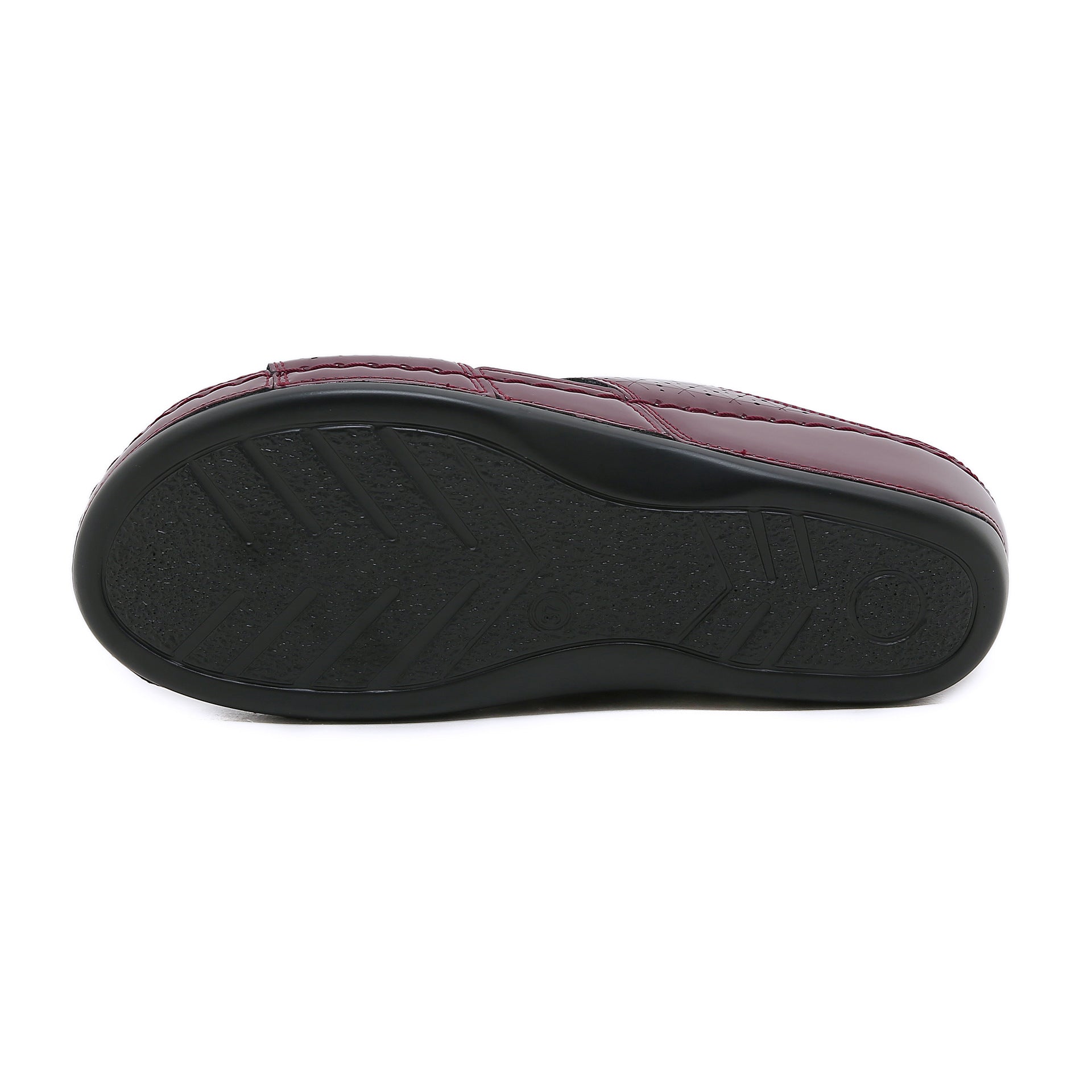 Non-Slip Bottom Women's Shoes Stitching Wedge Ethnic Flower Large Size Slippers Women
