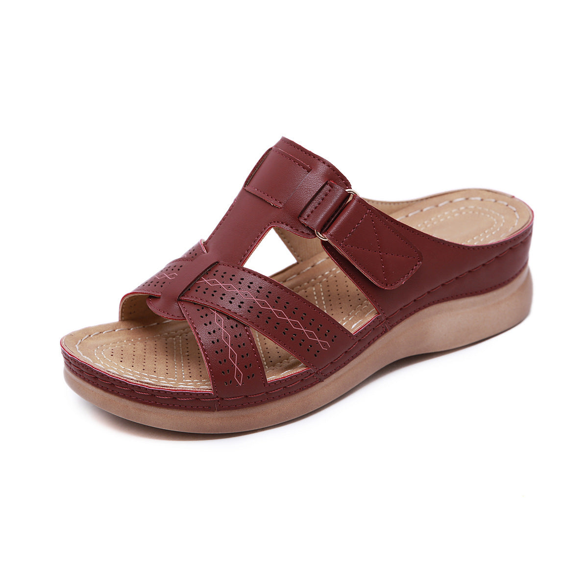 Sandals Women's Car Line Mother Shoes Large Size Sandals Wedge Slippers