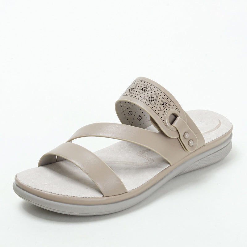 Slippers Women's Wedge Fashion Travel Casual Platform Sandals Women's Outer Wear