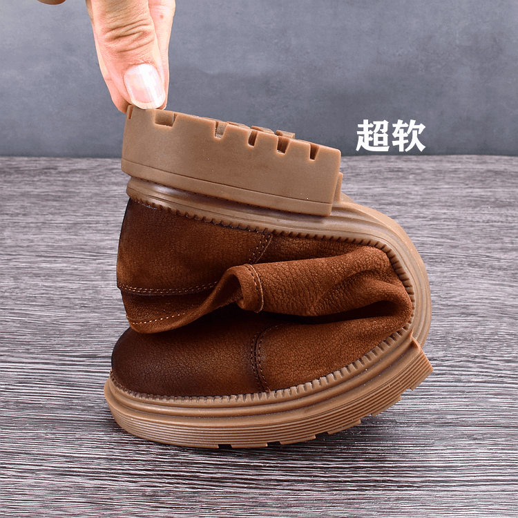 New breathable cowhide men's shoes genuine leather single-layer leather shoes men's one-pedal lazy shoes fashion casual shoes
