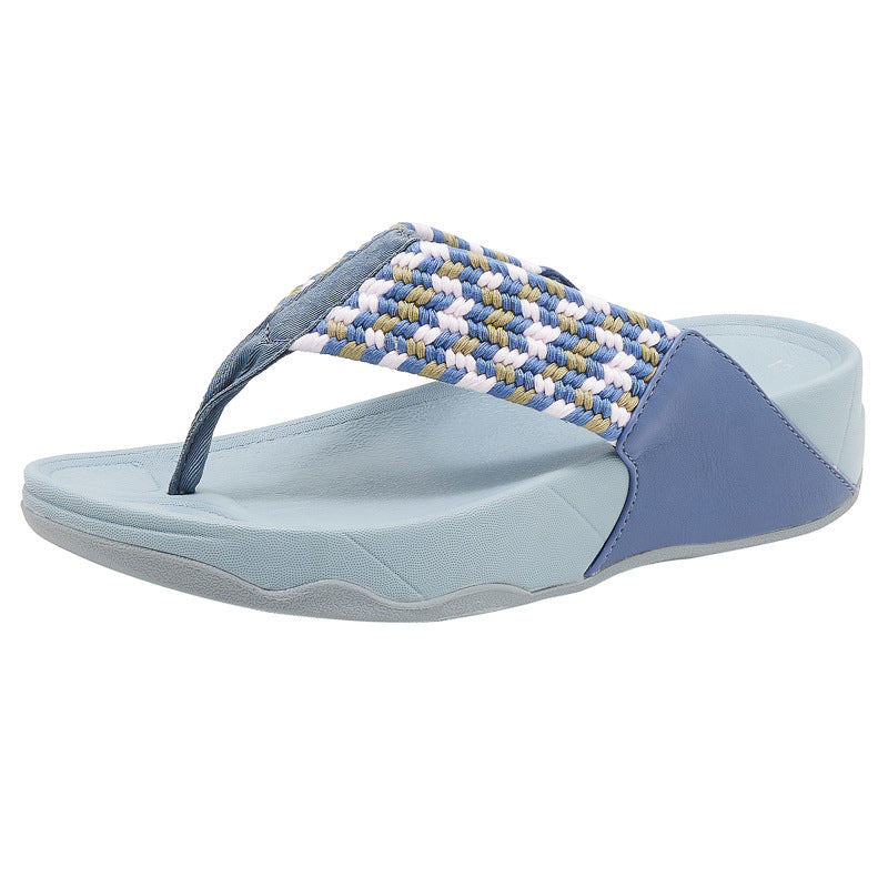 Women's Lightweight Sports Style Comfortable Elastic Large Size Platform Slippers Sandals | Sports sandals