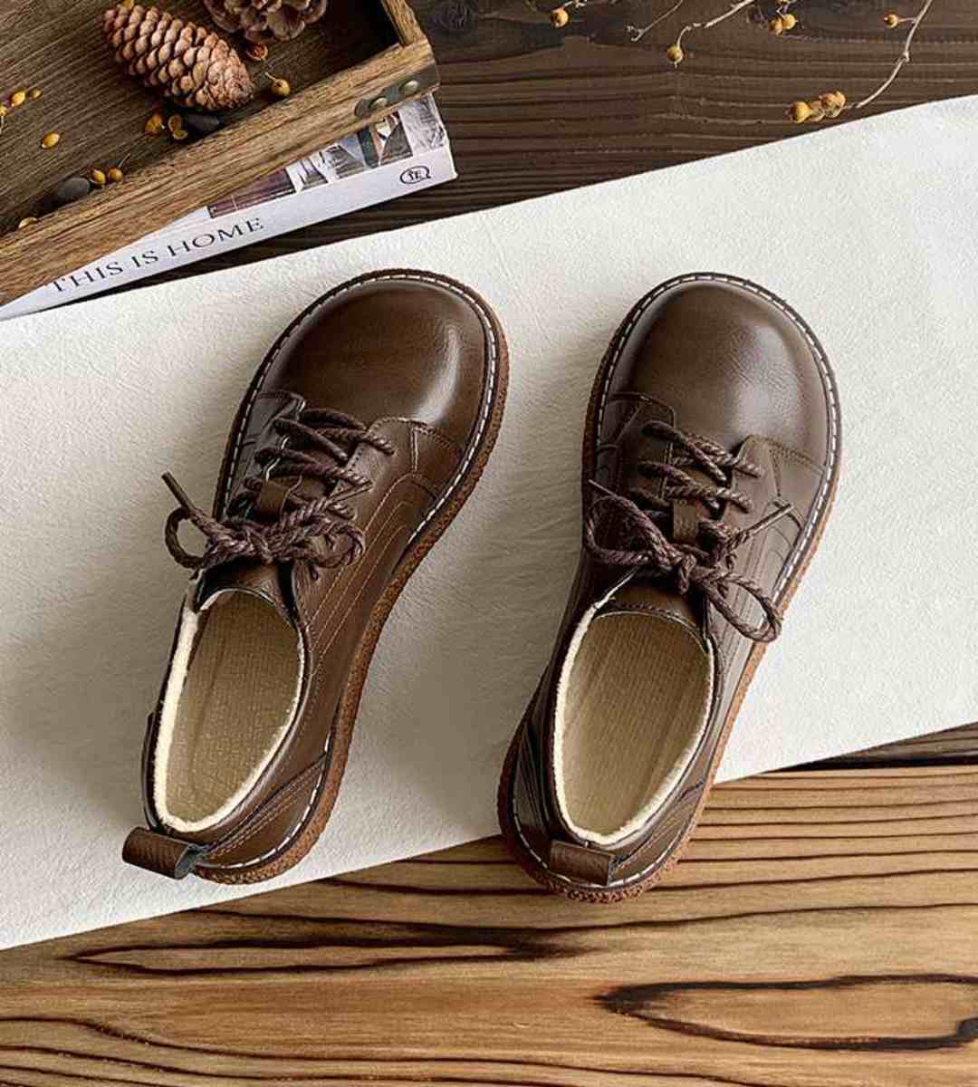 Spring - Leather Shoes - Thick Sole - Japanese Style - Casual