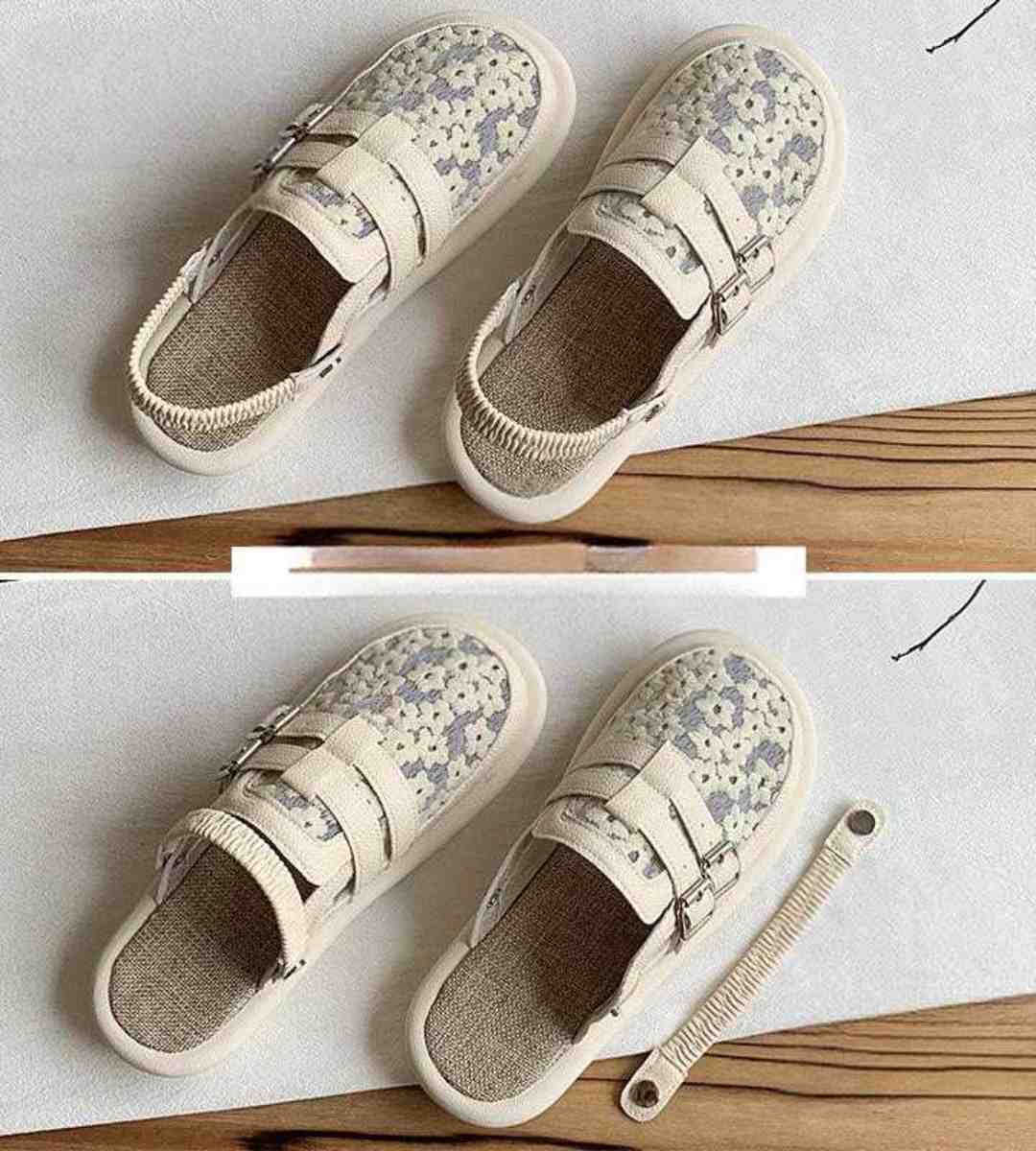 Summer Sandals Cotton Linen Retro Two-in-One Shoes