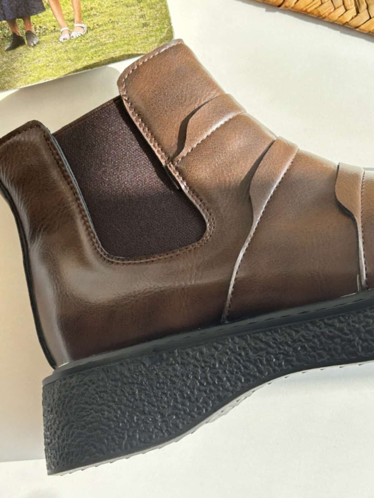 Round head platform short boots winter velvet personalized fashion black  boots