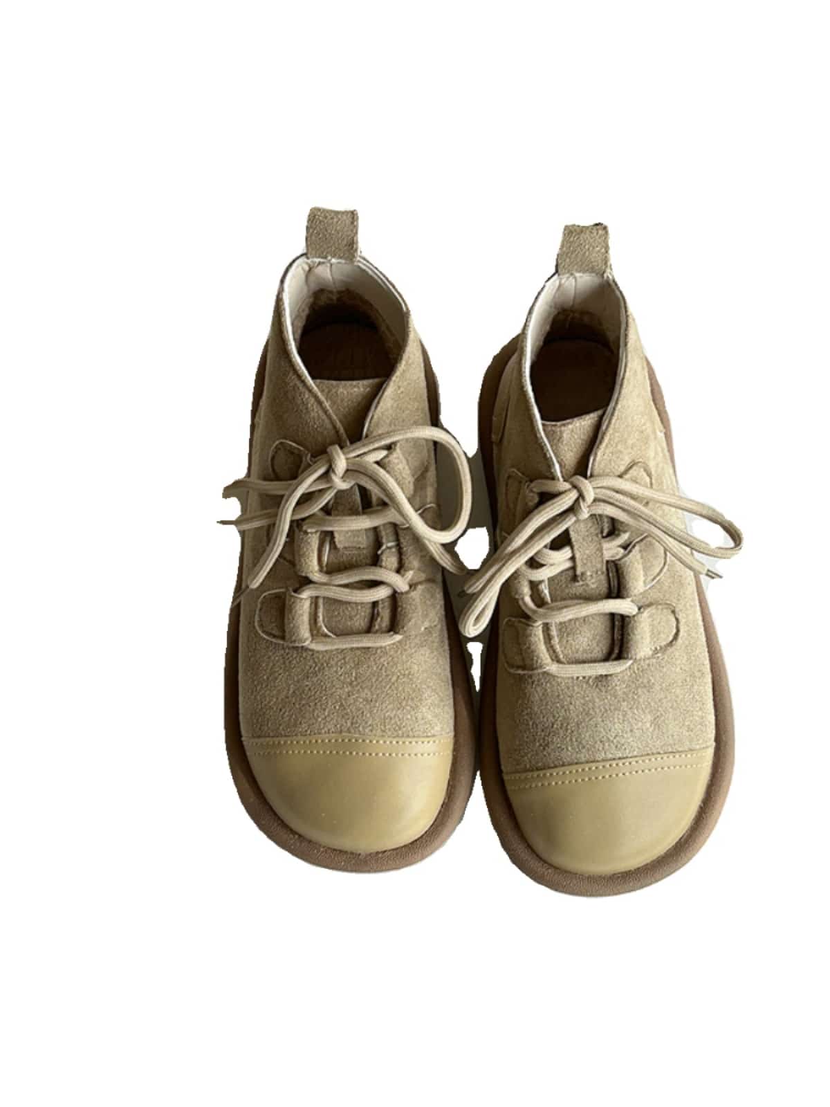 Round head lace-up flat-bottomed short boots autumn and winter new fashion soft-soled Martin boots
