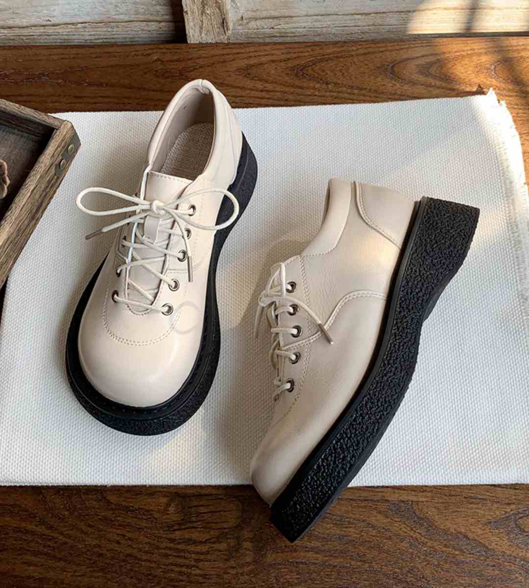 Autumn Casual Sneakers Leather Sporty Fashion Shoes