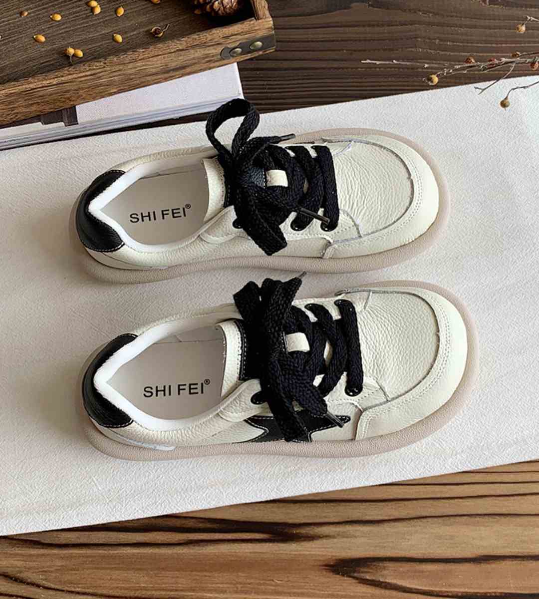 Fall Sneakers Leather Casual Sports Shoes